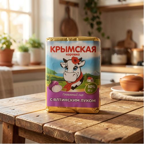 Сыр плавленый Ялтинский лук 40%, 90 г