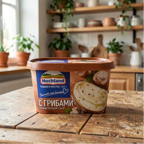 Сыр Хохланд плавленый с грибами, 400 г