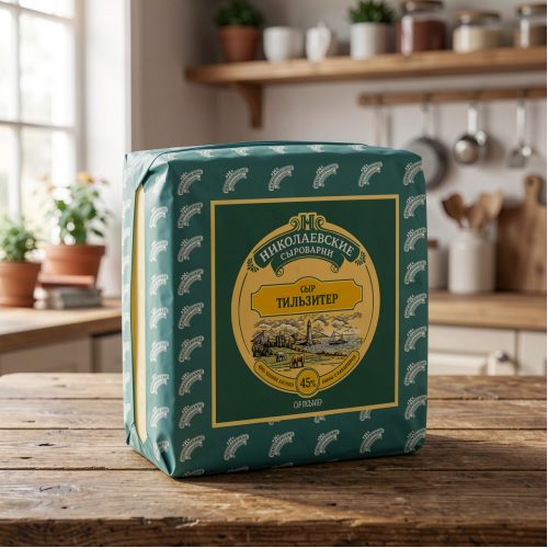 Сыр Николаевские сыроварни Тильзитер 45%, 2 кг