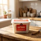 Шпик Родной продукт Бутербродный с чёрным перцем и чесноком, 200 г
