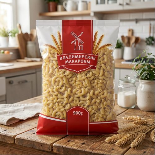 Макароны Владимирские, гребешки, 900 г