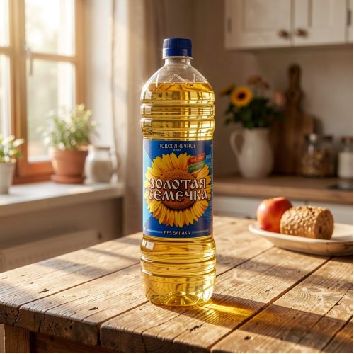 Масло подсолнечное Золотая Семечка, 500 мл
