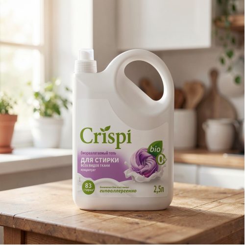 Гель для стирки CRISPI 2 в 1 с пятновыводителем концентрат, 1.8 л