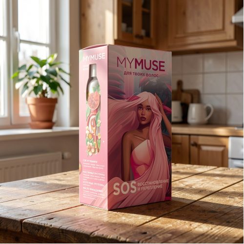 Подарочный набор MYMUSE шампунь и бальзам SOS-восстановление