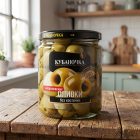 Оливки Кубаночка королевские без косточки в заливке, 260 г