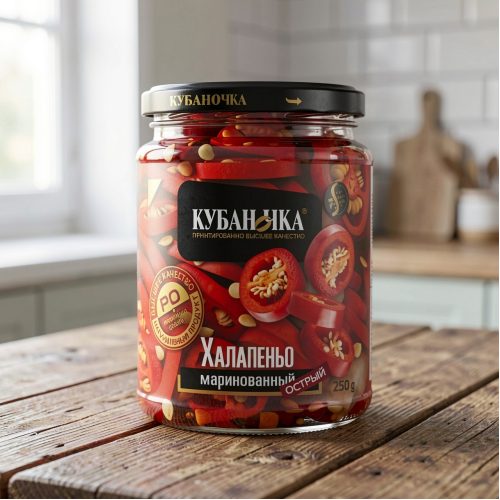 Перец острый красный Кубаночка халапеньо, 250 г