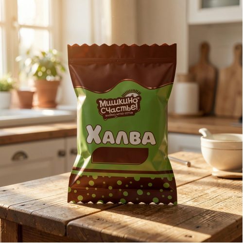 Халва подсолнечная Мишкино счастье, 500 г