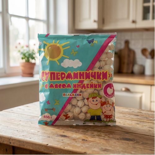 Пельмени Суперминички с индейкой, 450 г