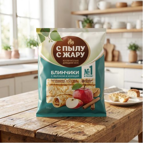 Блинчики С Пылу с Жару с яблоком и корицей, 300 г