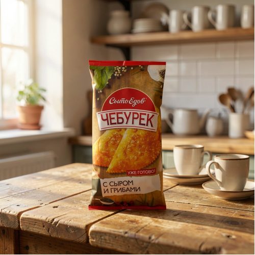 Чебурек с сыром и грибами, 125 г