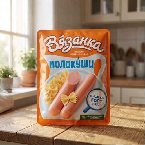 Сосиски Вязанка Молочные, 370 г