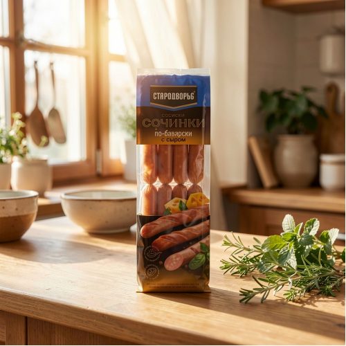 Сосиски Сочинки по-баварски с сыром, 400 г