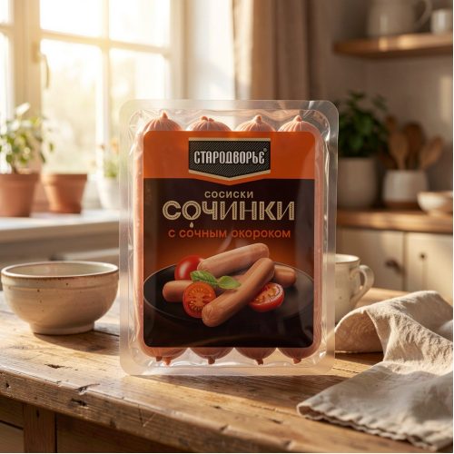 Сосиски Сочинки с сочным окороком, 400 г
