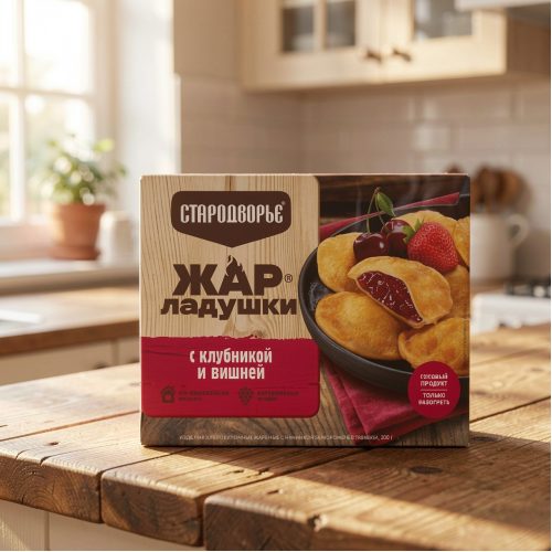 Жар-ладушки Стародворье с клубникой и вишней, 200 г