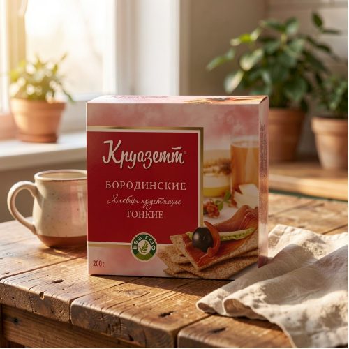 Хлебцы Круазетт тонкие бородинские, 200г