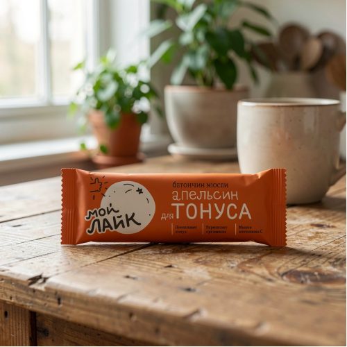 Батончик БиоИнновации Леовит Апельсин для тонуса, 25г