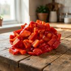 Перец красный кубики, Узбекистан, 1 кг
