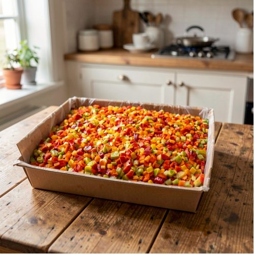 Перец меланж кубики, 1 кг