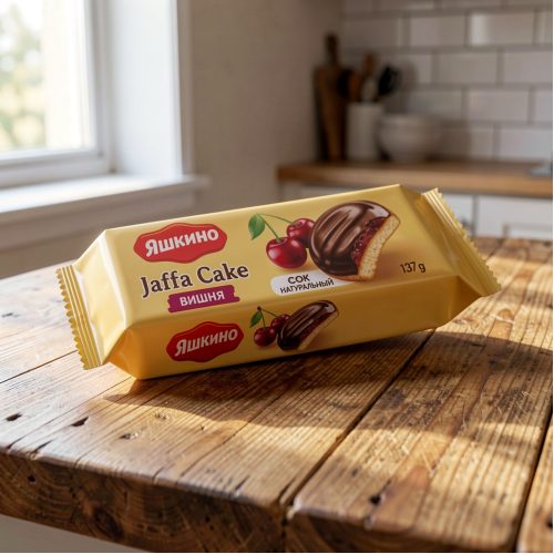 Печенье сдобное КДВ Яшкино с вишнёй, 137г