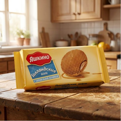 Вафли КИО Голландские со вкусом мангового мусса, 150г