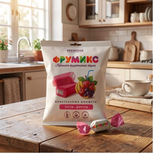 Жевательные конфеты Конфитой Фрумикс тутти фрутти, 45г