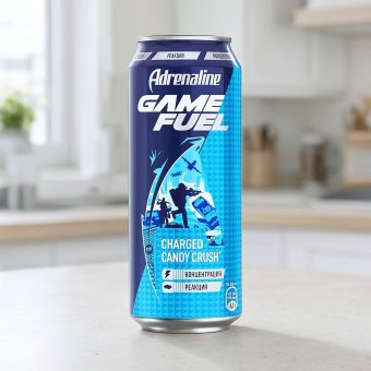 Энергетик Adrenaline (Адреналин) Rush Game Fuel, синий, 0.449 л