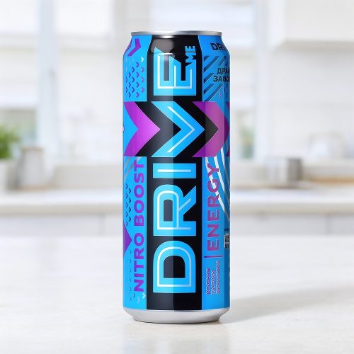 Энергетик Drive Me (Драйв Ми) Nitro Boost, синий, 0.449 л