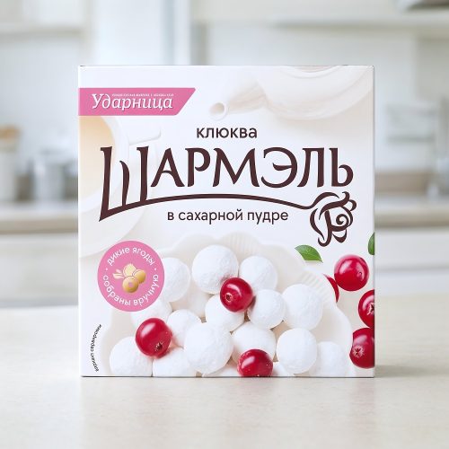 Клюква Ударница в сахарной пудре, 120г