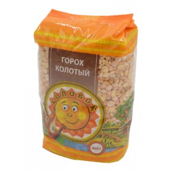 Горох колотый Колобок, 900 г
