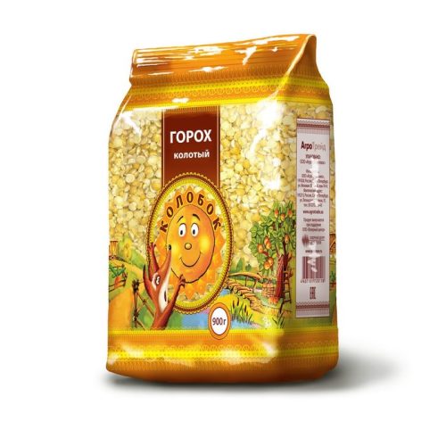 Горох целый шлифованный Колобок, 900 г