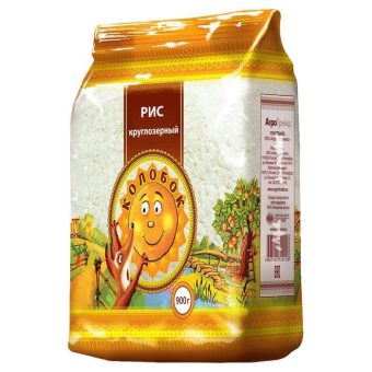 Рис круглозёрный Колобок, 900 г