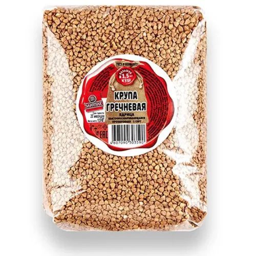 Гречка ядрица Эконом быстроразваривающаяся, 1 кг