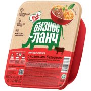 Лапша яичная Бизнес Ланч с говяжьим бульоном, 90 г