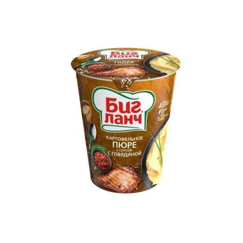 Пюре картофельное Биг Ланч с говядиной, 50 г