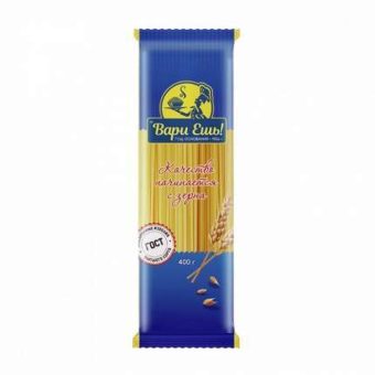 Макароны Вари Ешь!, спагетти длинные, 400 г
