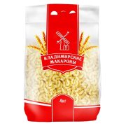Макароны Владимирские, рожки гладкие, 400 г