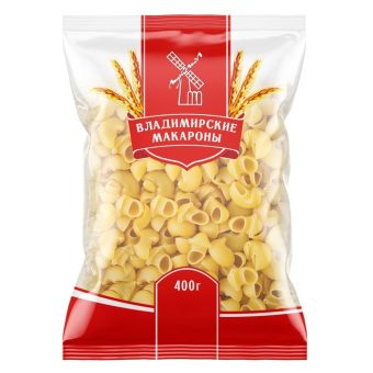 Макароны Владимирские, улитки, 900 г
