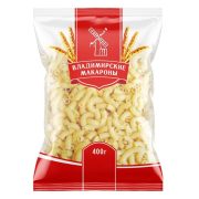 Макароны Владимирские, рожки гладкие, 4 кг