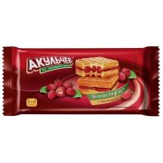 Вафли венские Акульчев с земляникой, 100 г