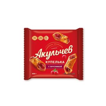 Печенье Купелька Акульчев с брусникой, 225 г
