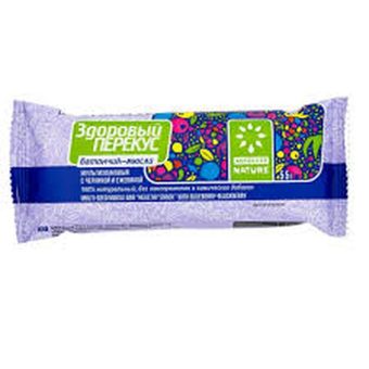 Батончики мюсли Здоровый перекус, черника-ежевика, 55 г