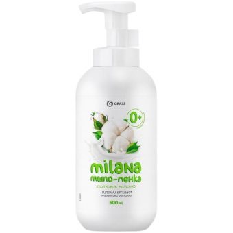 Мыло-пенка Milana хлопковое молочко, 500 мл