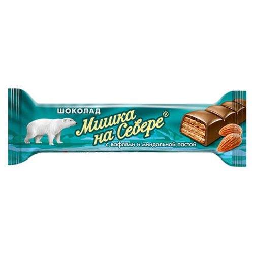 Батончик Экстромолочный Мишка на Севере с миндалем, 40 г
