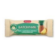 Батончик нуга Мишкино с цукатами ананаса глазированный, 50 г