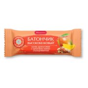 Батончик Халва Мишкино арахисовая с цукатами манго глазированная, 50 г