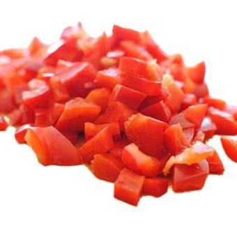 Перец красный кубики, 1 кг