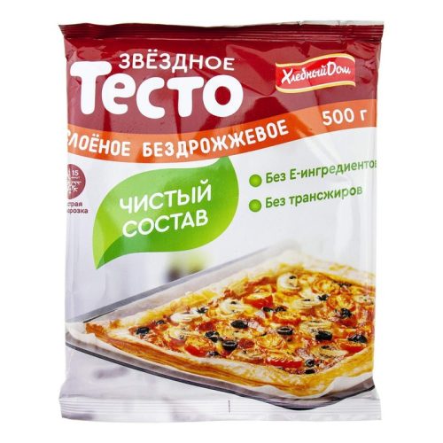 Тесто Fazer звёздное слоёное бездрожжевое, 500 г