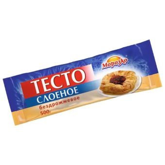 Тесто Морозко слоёное бездрожжевое, 500 г