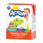 Сок Агуша, яблоко-груша, 0.2 л