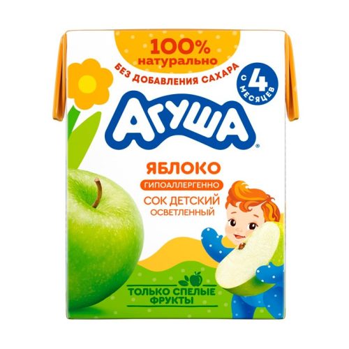 Сок Агуша, яблоко, 0.2 л